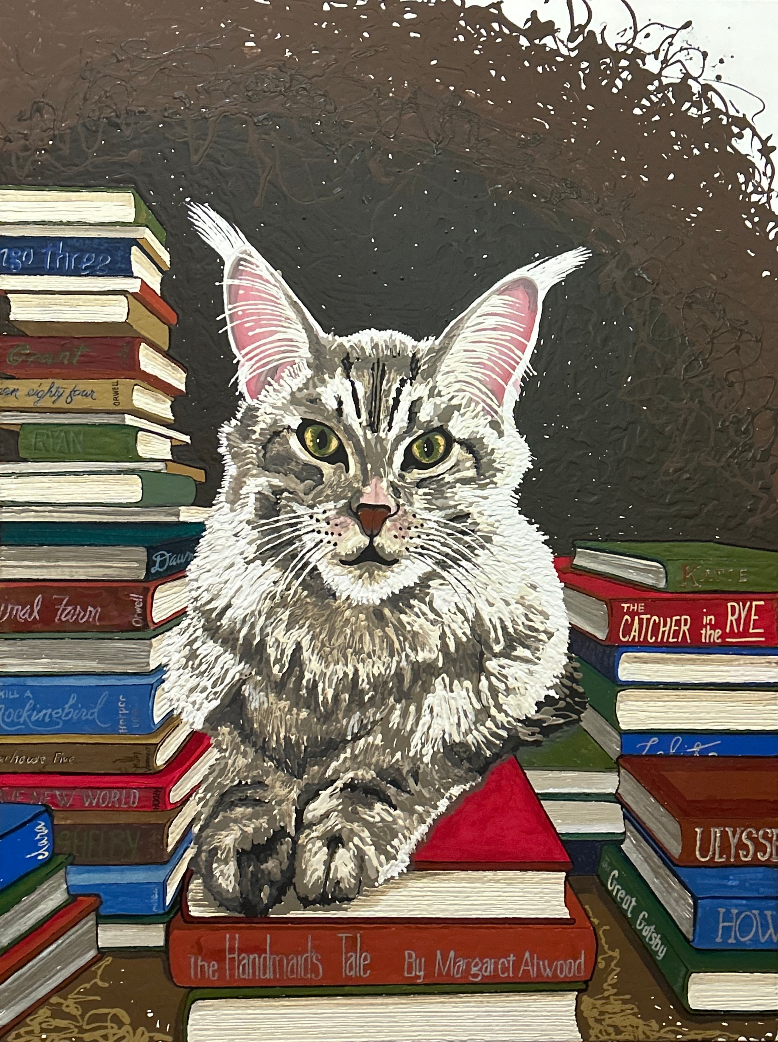 Expressive artwork from the Stop Book Bans exhibition